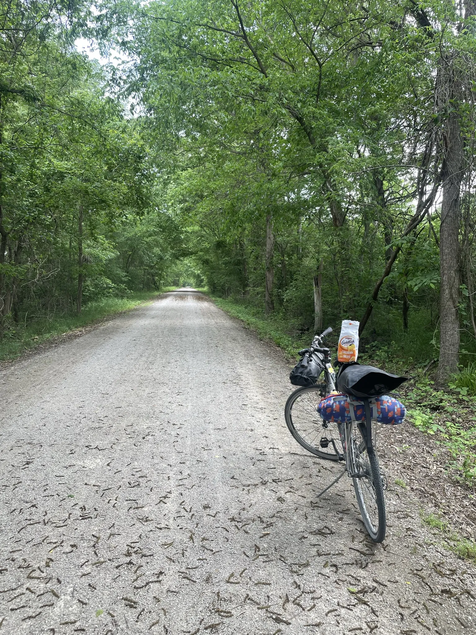 Bike on a dirt road